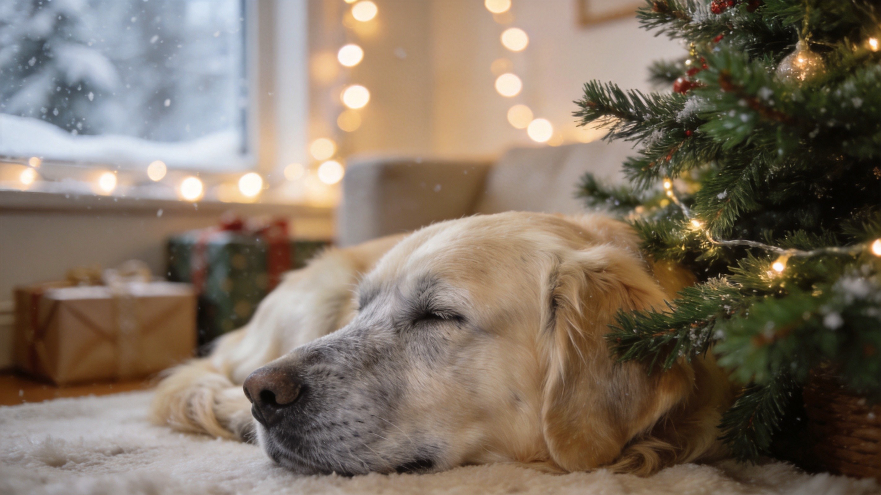 Christmas with a Senior Dog: Safety, Calm & Comfort Guide