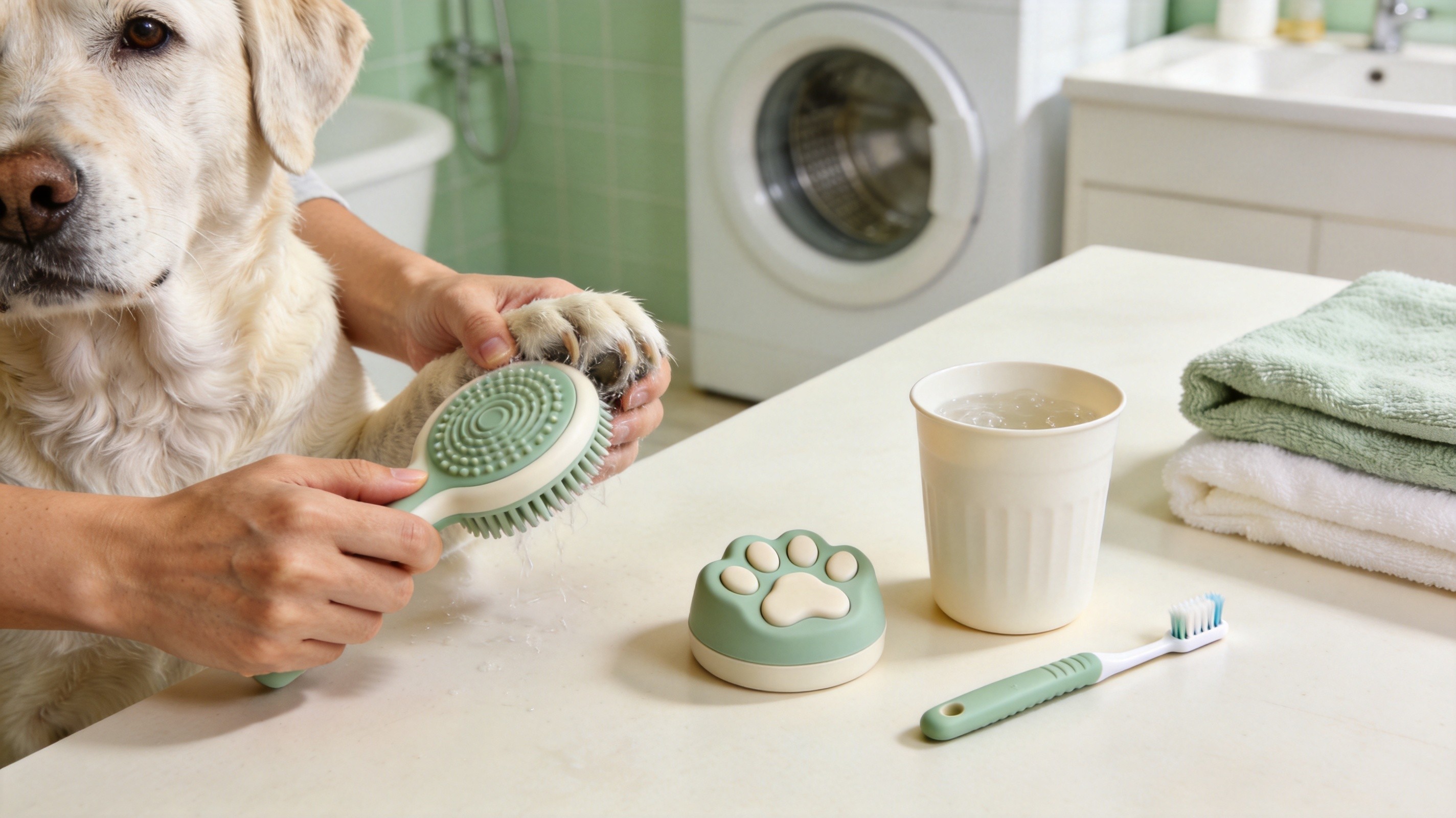 Senior Dog Grooming at Home: A Gentle Paw, Dental & Bath Routine